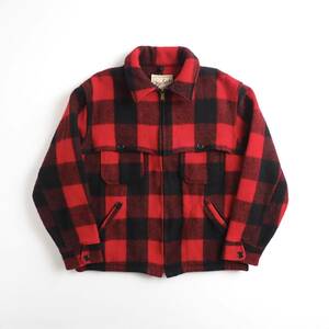 ウールリッチ　Woolrich　USA製　ウールジャケット　ブルゾン　バッファローチェック柄　美品　メンズ