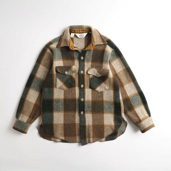 ウールリッチ　Woolrich　ウールジャケット　CPOジャケット　チェック柄　美品　メンズ