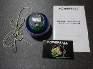 ☆NSD パワーボール NSD POWRR BALL ネオンブルーPro デジタルカウンター 保証カード 握力 手首 前腕 筋トレ