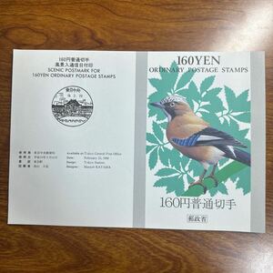 初日カバー　160円普通切手 風景入通信日付印　平成10年発行