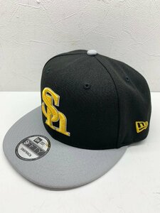 【美品】NEW ERA ニューエラ 9FIFTY SNAPBACK スナップバック 福岡ソフトバンクホークス ブラック×グレー