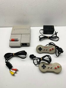 【動作確認/難あり】任天堂 ニンテンドー ニューファミコン ファミリーコンピュータ HVC-101 アダプタ AVケーブル コントローラー×2