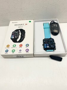 （新品・未使用品）NY17多機能スマートウォッチ　semiro SMART R 株式会社タスク　スマートウォッチ　水色