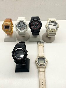 （不動品）CASIO　カシオ　G-SHOCK　ジーショック　まとめ６本　PROTECTION　タフソーラー　Baby-G　Gクール　GA-200SH　GA-110C　G-8900A