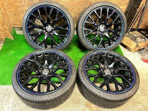 BLEST Bahnsport 19インチ 8.5J +45 PCD114.3 5H 245/35R19 PIRELLIDRAGON SPORT 夏タイヤ タイヤホイール 4本セット H