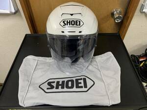 SHOEI　ショウエイ　J-FORCE4　サイズM　ジェイーフォースフォール ミナスホワイト　ヘルメット　バイク用品　袋付き