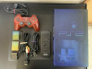 SONY　ソニー　PlayStation2　プレーステーション2　PS2　SCPH-37000　ゲーム機　TVゲーム　オーシャンブルー　①