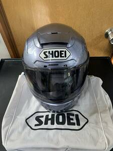 SHOEI　ショウエイ　X-TWELVE　エックス-トゥエルグ　Mサイズ　ヘルメット　フルフェイス　バイク用品　パールグレーメタリック　袋付き①