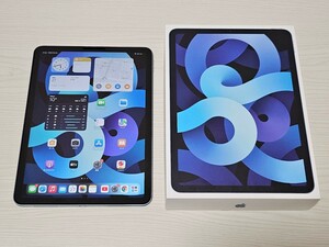 付属品完備☆極美品☆Apple iPad Air 10.9インチ 第4世代 Wi-Fi 64GB MYFQ2J/A 本体 ipadair スカイブルー