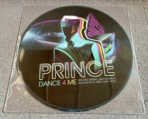 新品・デッドストック・レア・ピクチャー盤【 Prince - Dance 4 Me 】Purple Music / PM120 / 2011 / NPG Records / Limited Edition