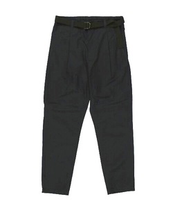 【HAMNETT】 BELTED TAPERED PANT ベルト付き スラックス パンツ 付属 綿 コットン ハムネット ブラック s 黒 サイズ メンズ 無地