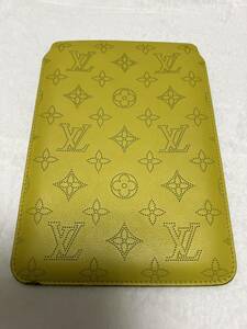 【美品】【送料無料】LOUIS VUITTON ルイ・ヴィトン　マヒナ iPad mini ケース CA5103 イエロー