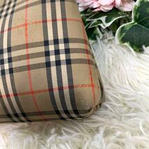 BURBERRY◇バーバリー ポーチ【ノバチェック シャドーホース】BURBERRYS キャンバス ホースロゴ クラッチバッグ 小物入れ Burberry_画像4