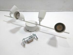 ◇IKEA KNUTBO TYP T1437F イケア 4灯 シーリング スポットライト 1222E5E 〒140 ◇