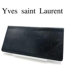 Yves saint Laurent イヴサンローラン 長財布 YSLロゴ_画像1