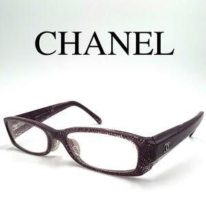 CHANEL Chanel glasses times entering 3173-A here Mark case attaching 