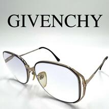 GIVENCHY ジバンシィ メガネ 度入り E501 サイドロゴ ケース付き_画像1