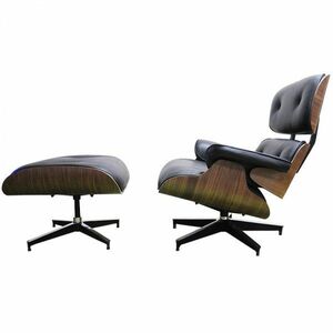  Eames lounge стул подставка для ног черный × грецкий орех диван диван sofa стул стул eames