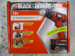 ＢＬＡＣＫ＆ＤＥＣＫＥＲ　コードレスドリルドライバー　CDC1200E　箱・取扱説明書・ドリル付き　検　 工具、DIY用品 電動工具 ドリル