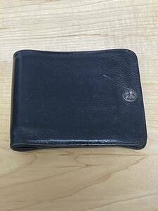 クロムハーツ Chrome Hearts 二つ折り財布 レザー 黒 財布