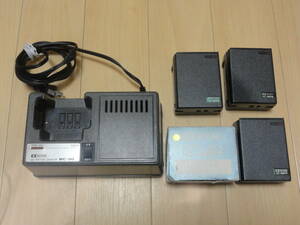 【中古 一部デッドストック】ICOM アイコム スタンド式充電器BC-30＋充電池BP-7×1個、BP-8×2個 セットIC2N、3N、02N、03N、12Nなどに