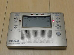 【中古】YAMAHA ヤマハ チューナー メトロノーム TDM-70 本体のみ裏ブタなし