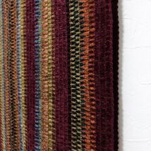 ミッソーニ【美品】マフラー ショール マルチカラー ストール ボルドー イタリア製 made in ITALY MISSONI SCIARPE_画像8