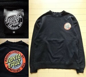 【SANTA CRUZ】ロゴ スウェット トレーナー ブラック SIZE:MEDIUM (サンタクルーズ)