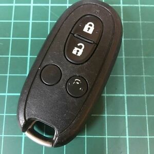 SU11944点灯 AA0080 スズキ 純正 スマートキーレス パレット ソリオ ルークス等 MA15S 日産 両側スライド 4ボタン