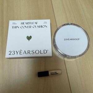 【23years old / 23イヤーズオールド】 ハートリーフシンカバークッション(Heartleaf Thin Cover Cushion) (21 マシュマロベージュ)