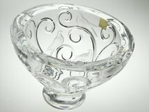 n769 LALIQUE ラリック クリスタル 希少シリーズ カット バード 鳥 アラベスク 大型 ベース 花瓶 飾壷 28cm 7kg_画像3