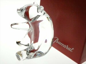 N945 Baccarat バカラ クリスタル LOET イエローストーン ベア 熊 アニマル デザイナーズ フィギュリン オブジェ 飾物