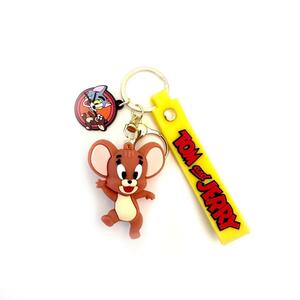  Tom . Jerry solid key holder with strap .Ver.2 Jerry TOM AND JERRY