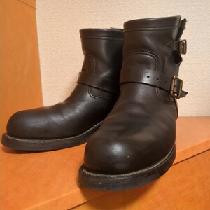 CHIPPEWA ショートエンジニアブーツ　8.5 　Eワイズ　26.5cm　ブラック　スチールトゥ