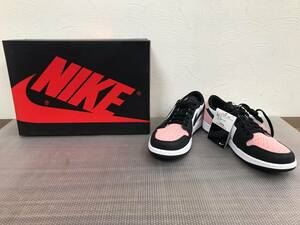 11912-k/ 新品未使用 NIKE AIR JORDAN 1 RETRO LOW OG black/bleached coral-white CZ0790-061 AJ1 LO ブリーチドコーラル ピンク