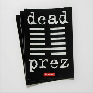 Supreme Dead Prez Sticker 1枚！ アラビック ロゴ シュプリーム ボックスロゴ 新品 即日出荷 