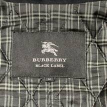 極美品 バーバリーブラックレーベル【漆黒のベルベット】ナポレオン コート トレンチ 銀ボタン メタル BURBERRY BLACK LABEL メンズ 1円_画像9