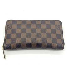 【極美品】LOUISVUITTON ルイヴィトン ダミエ エベヌ 長財布 ジッピーウォレット ラウンドファスナー ジップ メンズ レディース N60015 1円_画像2