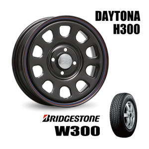 新品 12インチ ブリヂストン W300 145/80R12 80/78N タイヤ スチール ホイール 4本 4.0J 4J +42 4/100 クリッパーバン アクティ―トラック