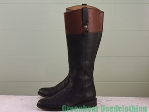 X491* Mexico made [ fly FRYE] men's boots is good taste wise small . black black 10B 28cm