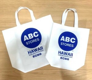 【大小セット】【新品未使用】Hawaii ABCストア 不織布バッグ　STORES