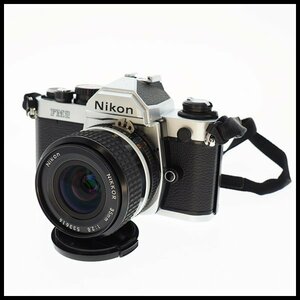 ●中古●Nikon ニコン FM2 Ai NIKKOR 35mm F2.8 1:2.8 ニコンF ニッコール 広角 単焦点 ※簡易動作確認済み・全体的にモルト部に経年劣化有