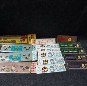 80s 90s 昭和レトロ 定規セット サンリオ マリオなど　ファンシー　文房具　