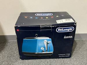 DeLonghi デロンギ　アイコナ　トースター CTO2003J ブルー トースト 調理器具 未使用保管品 新品