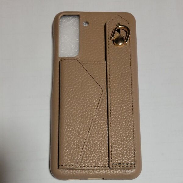 スマホケースGalaxyS21 FE 5G ブラウン