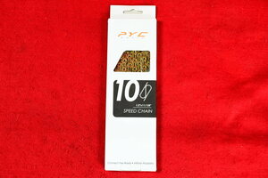 新品★シマノ互換★PYC★SP1001◆Gold★TiN(チタン)コート★定価８，８００円★10速★10S★KMC X10SLより軽い★ゆうパケット可★ L9