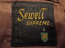 Sewell SUPREME 1970年代 ビンテージ 茶 ブラウン ２釦 ブレザー テーラード ジャケット 金釦 アメリカ古着 サイズ ２XL相当_画像7