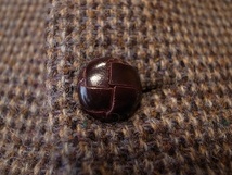 USA製 STAFFORD Harris Tweed 1980年代 ビンテージ ピンチェック ハリスツイード ２釦 テーラード ジャケット ブレザー サイズ ４XL 相当_画像4