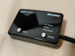 DMC PIVOT 水温計 電圧計 回転数 ピボット OBD2接続 赤 レッド表示 追加メーター