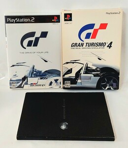 送料510円～☆PlayStation2 ドライビング ゲームソフト「グランツーリスモ4 GRAN TURISMO 4 THE REAL DRIVING SIMULATOR (初回限定版)」